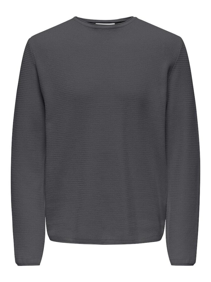 

Пуловер Only&Sons Pullover, цвет grey pinstripe