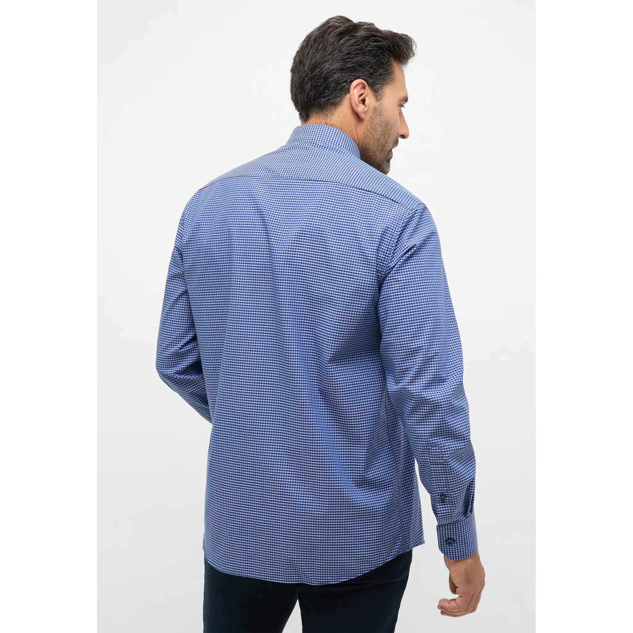 

Рубашка Eterna с длинными рукавами "COMFORT FIT", синий