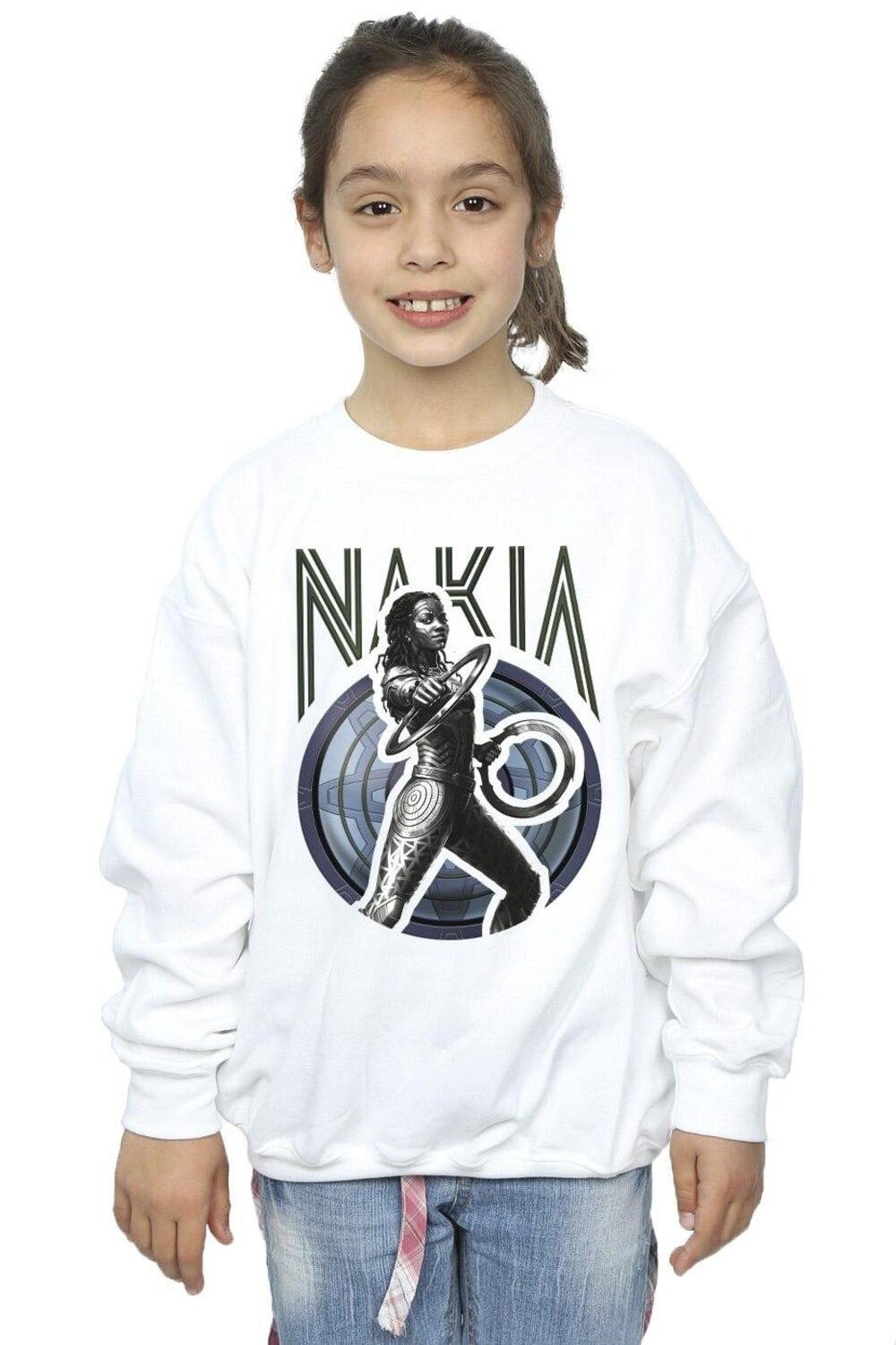 

Толстовка Wakanda Forever Nakia Shield Marvel, белый