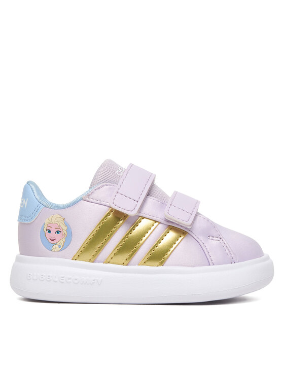 

Кроссовки Disney Frozen Grand Court 3.0 JQ4356 Adidas, фиолетовый
