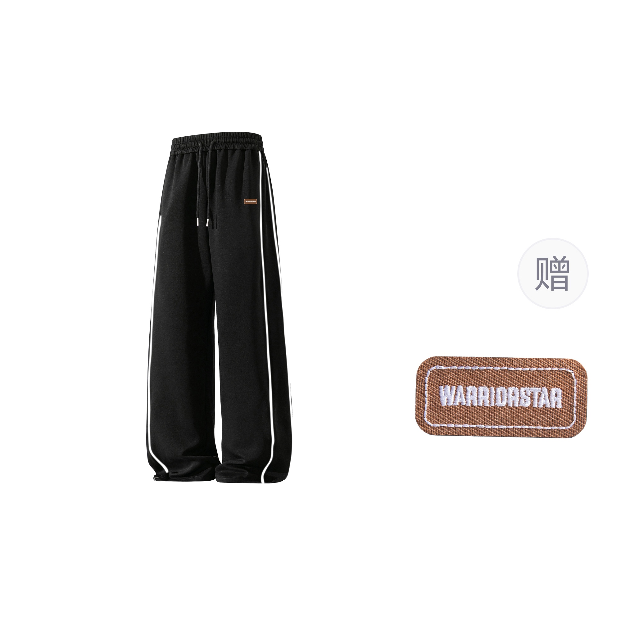 

Повседневные брюки Unisex Moderate Straight Fit WARRIOR, черный[free diy badge]