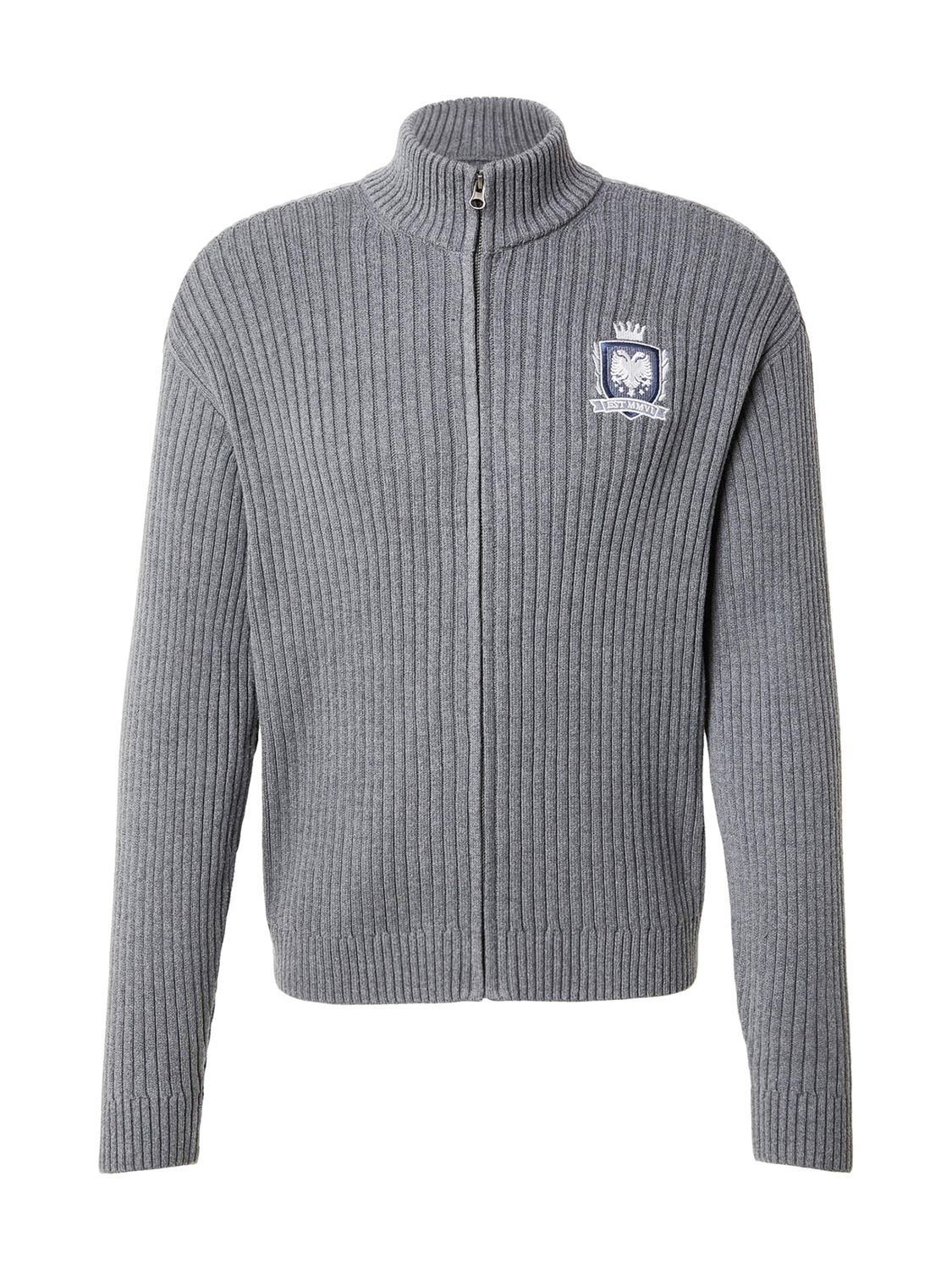 

HOLLISTER Вязаный кардиган в сером цвете