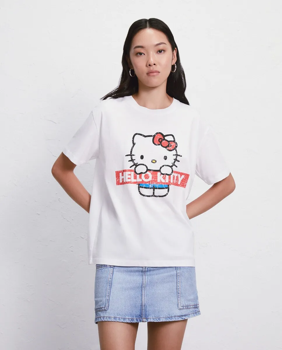 

Женская футболка Kitty 1 с коротким рукавом Easy Wear, белый