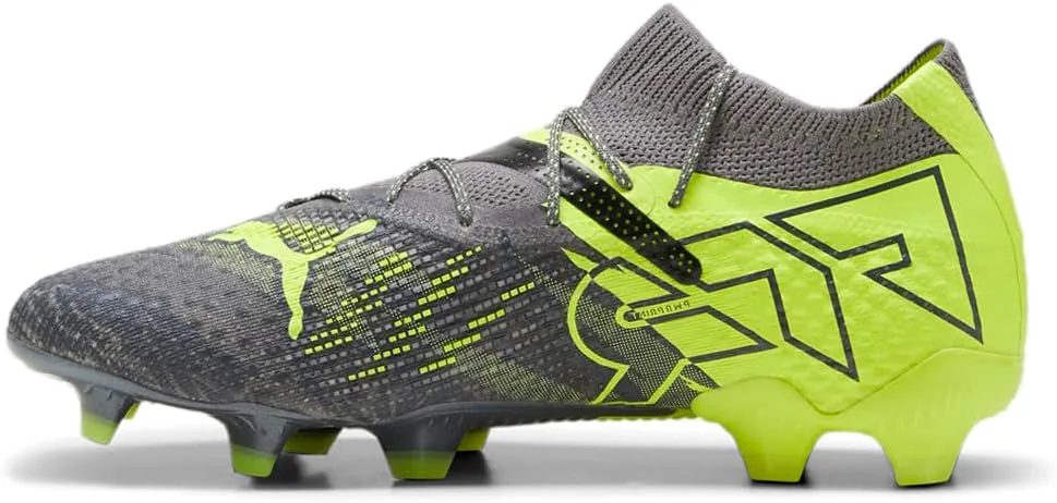 Футбольные бутсы PUMA Men’s Future 7 Ultimate Rush для твердого и искусственного грунта, шипованные, цвет зеленый и серый — фото 3