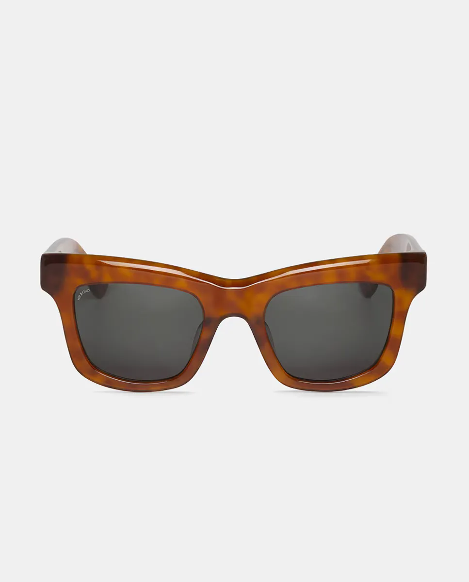 

Женские квадратные ацетатные солнцезащитные очки Mr. Boho, коричневый
