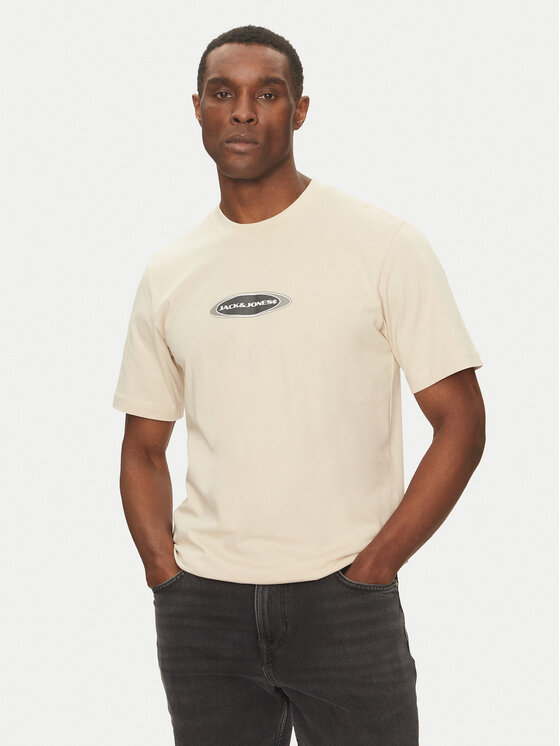 

Футболка свободного кроя Pacer 12273880 Jack&Jones, бежевый