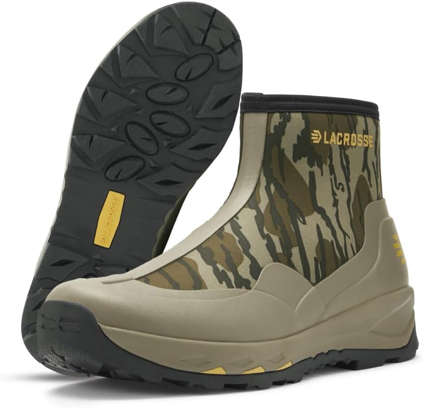 

Водонепроницаемые походные ботинки LaCrosse AlphaTerra 6 для мужчин с молнией - подошва Alphaterra, активная посадка, промежуточная подошва EVA, боковая молния, 12 Camo