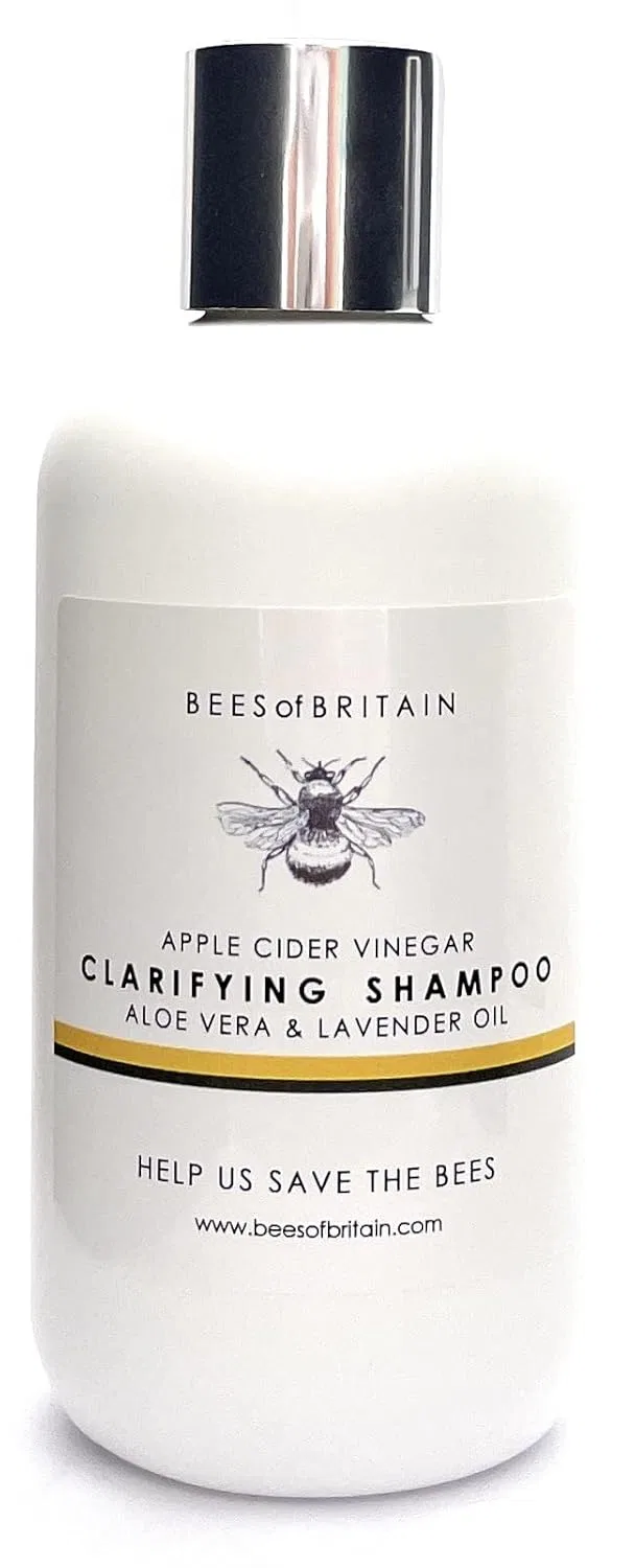 Очищающий шампунь с алоэ вера, лавандой и яблочным уксусом Bees Of Britain