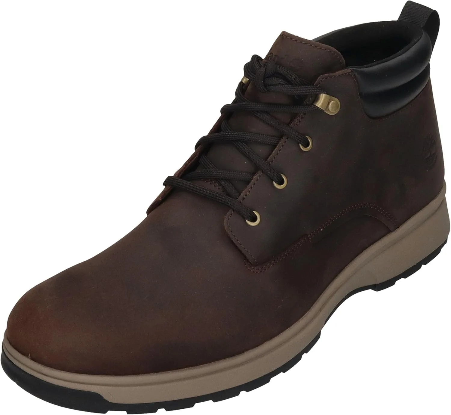 Мужские водонепроницаемые ботинки Timberland на шнуровке, средней высоты, высокого качества, оксфордские ботинки, темно-коричневый