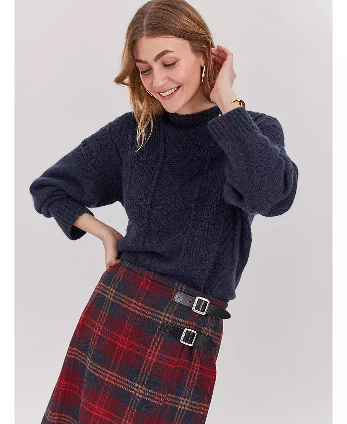 

Женский свитер Gansey из британской шерсти Celtic & Co., синий