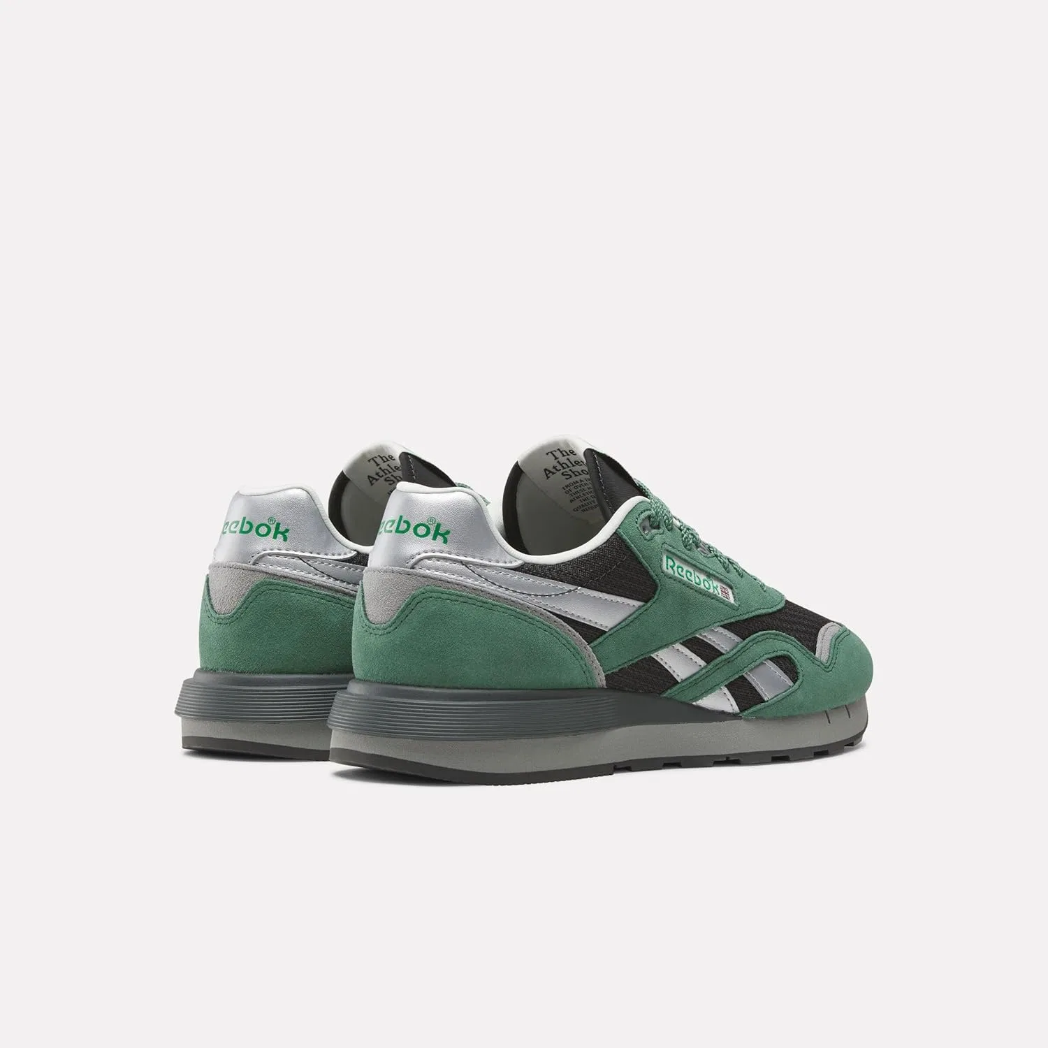 Кроссовки Reebok Unisex Classic Nylon 89, Fieldgreen Black Grey3 — фото 4