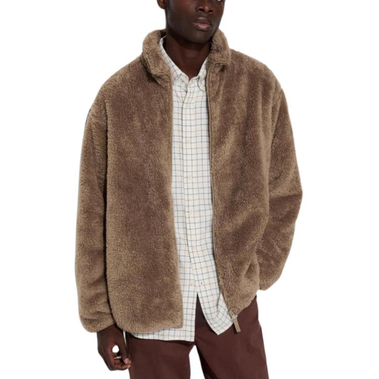 

UNIQLO Вельветовое пальто унисекс светло-коричневого цвета, Light Umber