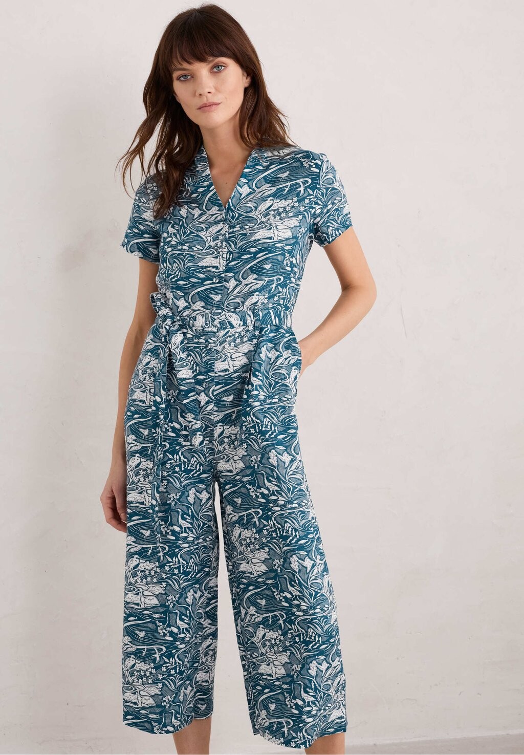 

Комбинезон TREEN COVE SHORT SLEEVE Seasalt Cornwall, бирюзовый
