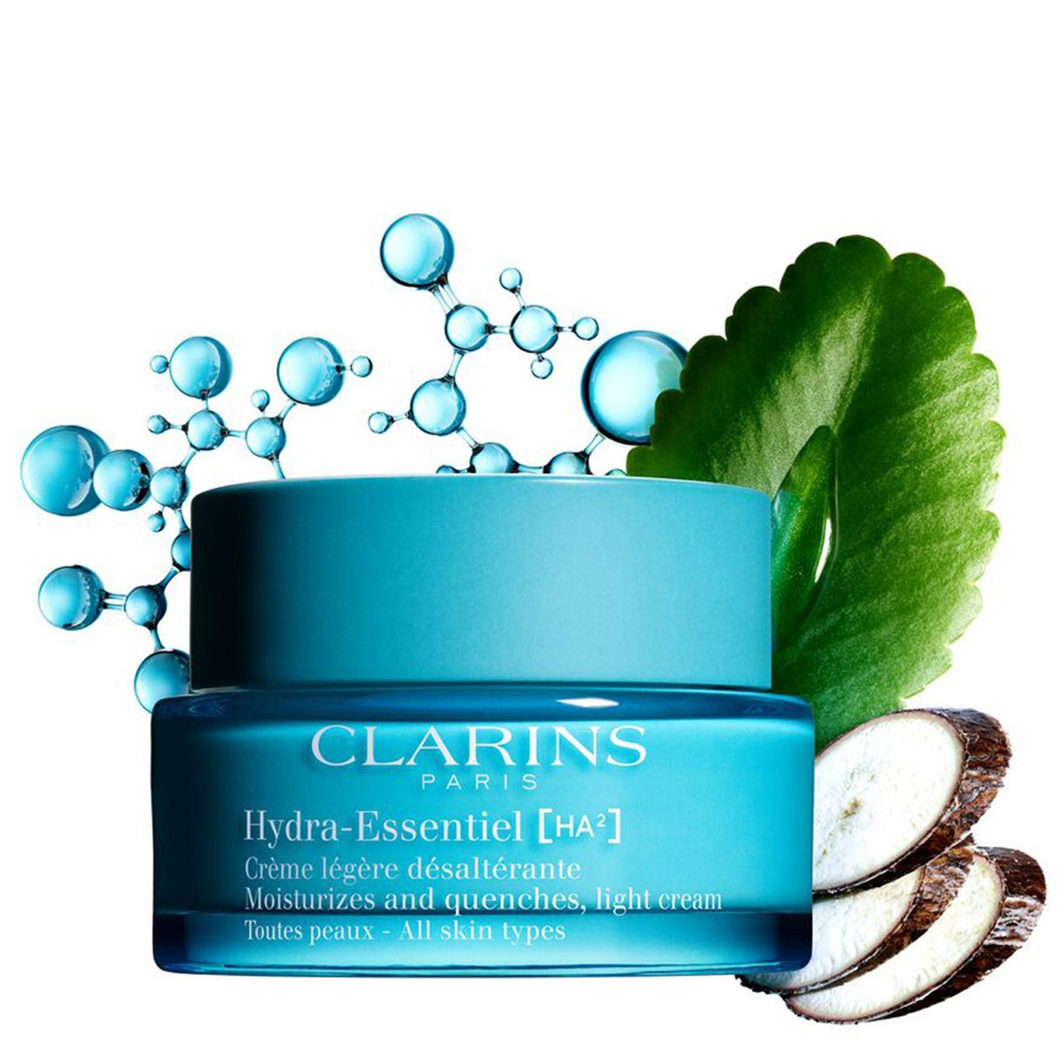 Крем для лица Clarins — Hydra-essentiel ha² hydra-essentiel crème légère désaltérante toutes peaux , объем, 50 мл — фото 2