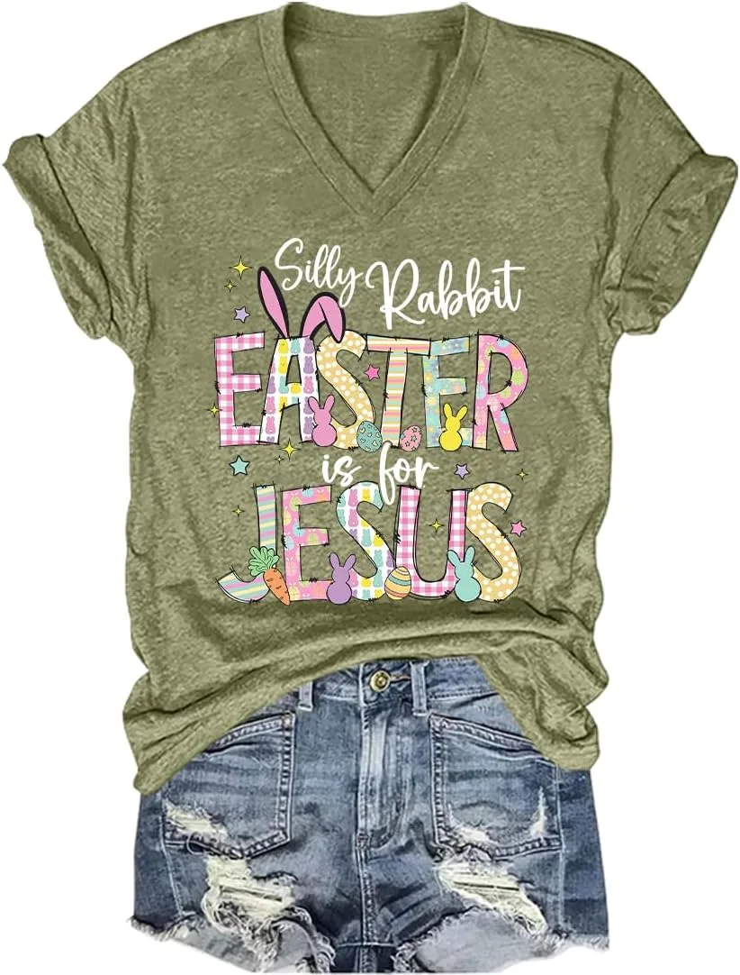

Футболка Silly Rabbit Easter If for Jesus V-Neck