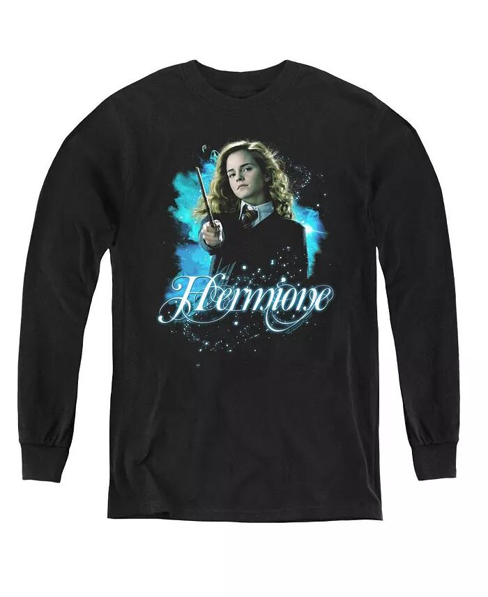 

Толстовка с длинным рукавом для мальчиков и девочек «Гермиона готова» Harry Potter, черный