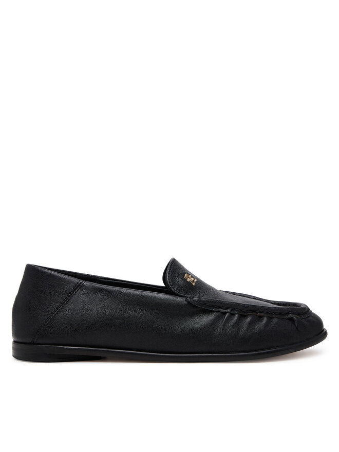 Полуботинки Soft Leather Squared Toe Loafer FW0FW08412 Tommy Hilfiger, черный
