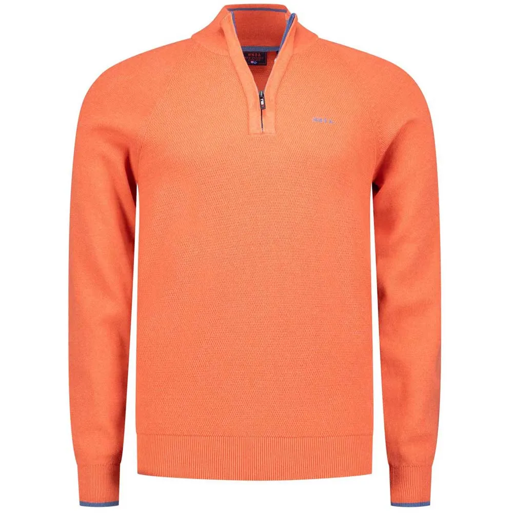 

Свитер Nza New Zealand Ralph half zip, оранжевый