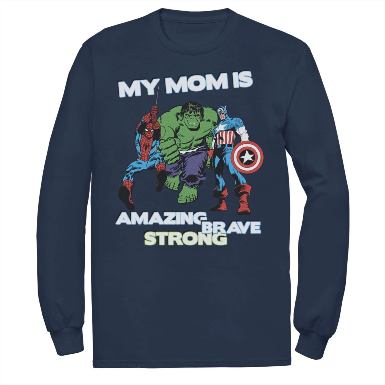 

Мужская футболка Marvel Avengers My Mom Is Amazing Brave Strong Licensed Character