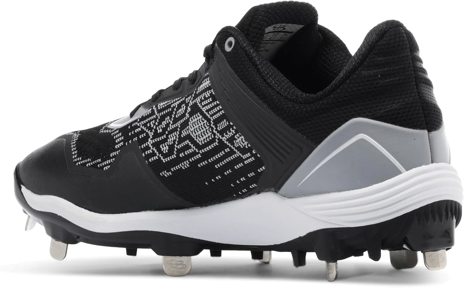 Boombah Viper Pureknit Мужские металлические бутсы - Статус - Разнообразие цветов - Разные размеры, черный/серый — фото 3