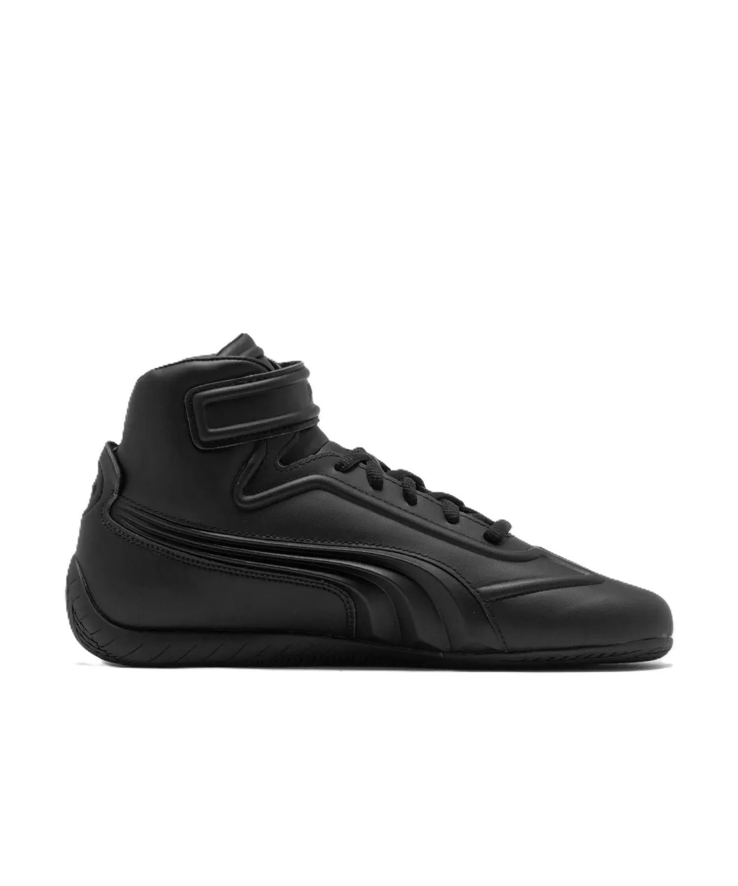 Мужские/женские кеды из искусственной кожи PUMA SPEEDCAT MID JUUNJ чёрные — фото 2