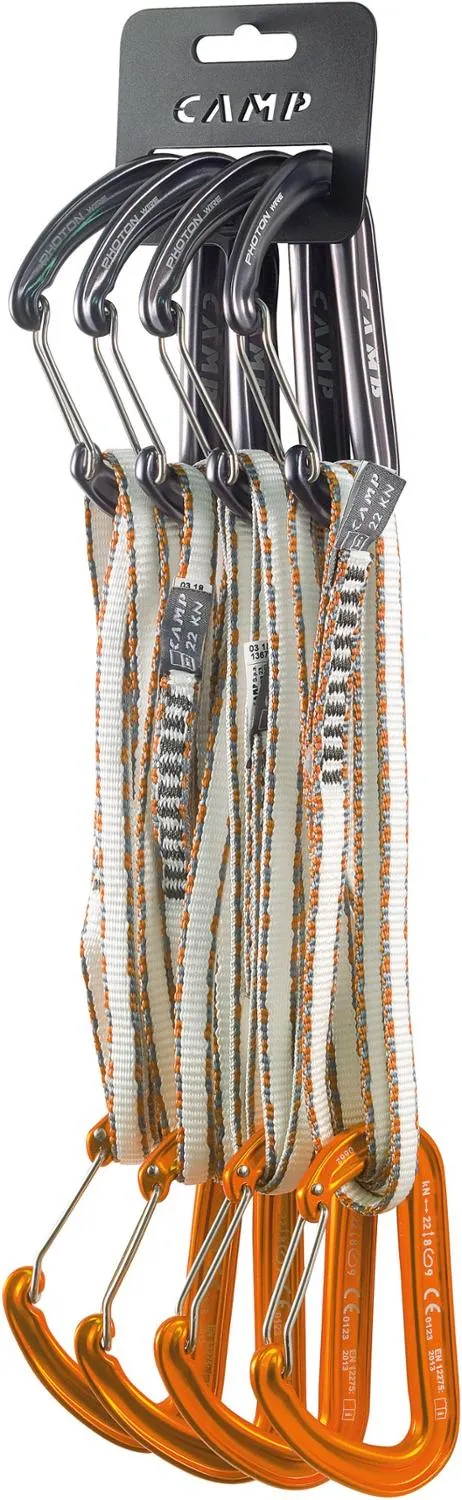 

Альпийские экспресс динима квикдроу в упаковке 4 штуки C.A.M.P., Gun Metal/Orange