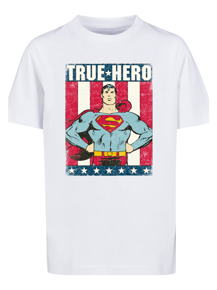 

Футболка F4NT4STIC DC Comics Superman True Hero Superheld, белый