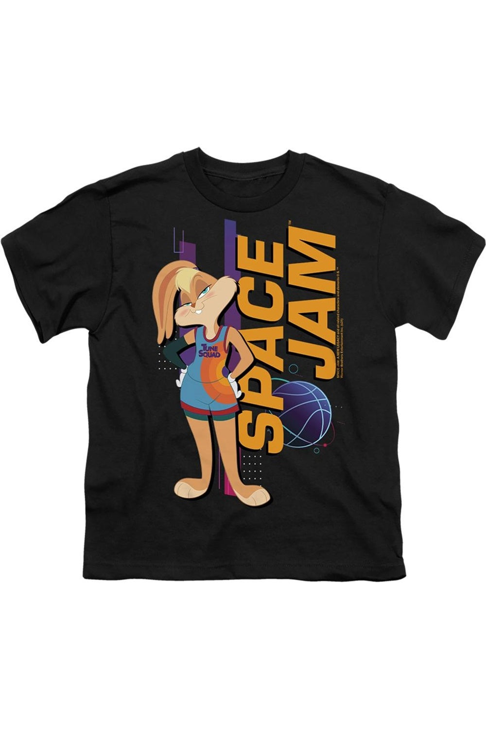 

Футболка Space Jam 2 с Лолой в полный рост, детская, с коротким рукавом Gildan, черный