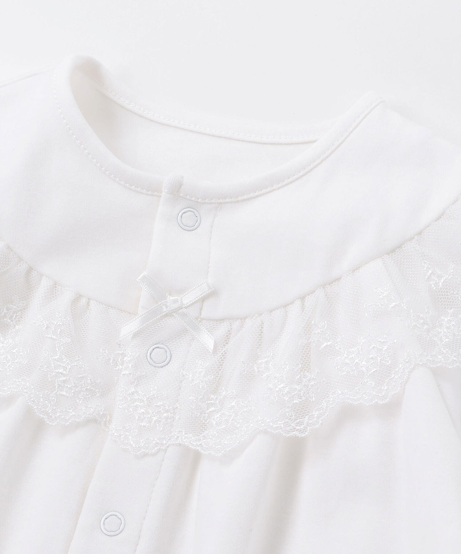 Комбинезон Кружево Ceremony Lace Mercerized Smooth 2-Way All-Baby (50-75 см) Tartine Et Chocolat, white — фото 3