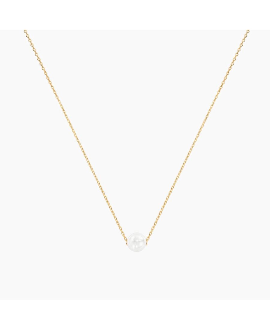 

Ожерелье из стерлингового серебра с позолотой 18 карат, украшенное одной культивированной жемчужиной Bearfruit Jewelry, Yellow gold
