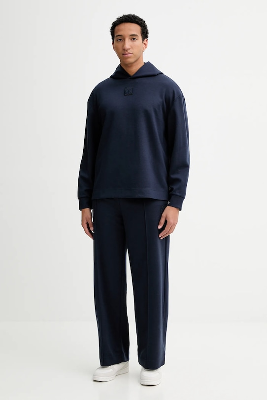 Толстовка из смесовой шерсти Calvin Klein, темно-синий — фото 2