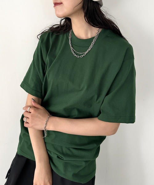 

PRO CLUB Футболка с коротким рукавом, круглым вырезом, из сверхплотного хлопка (плотность 185 г/м²), Pro Club, темно-зеленый