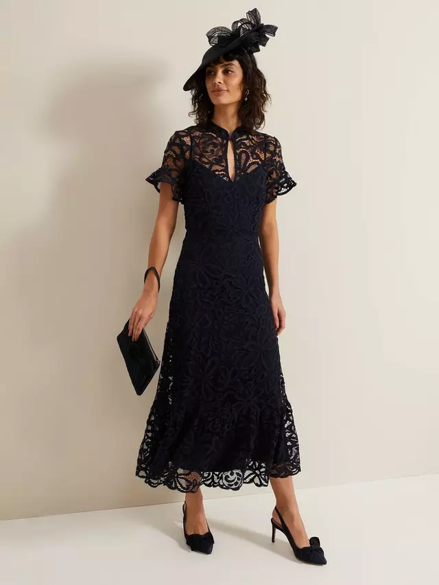 

Платье Phase Eight Lula Lace, темно-синий