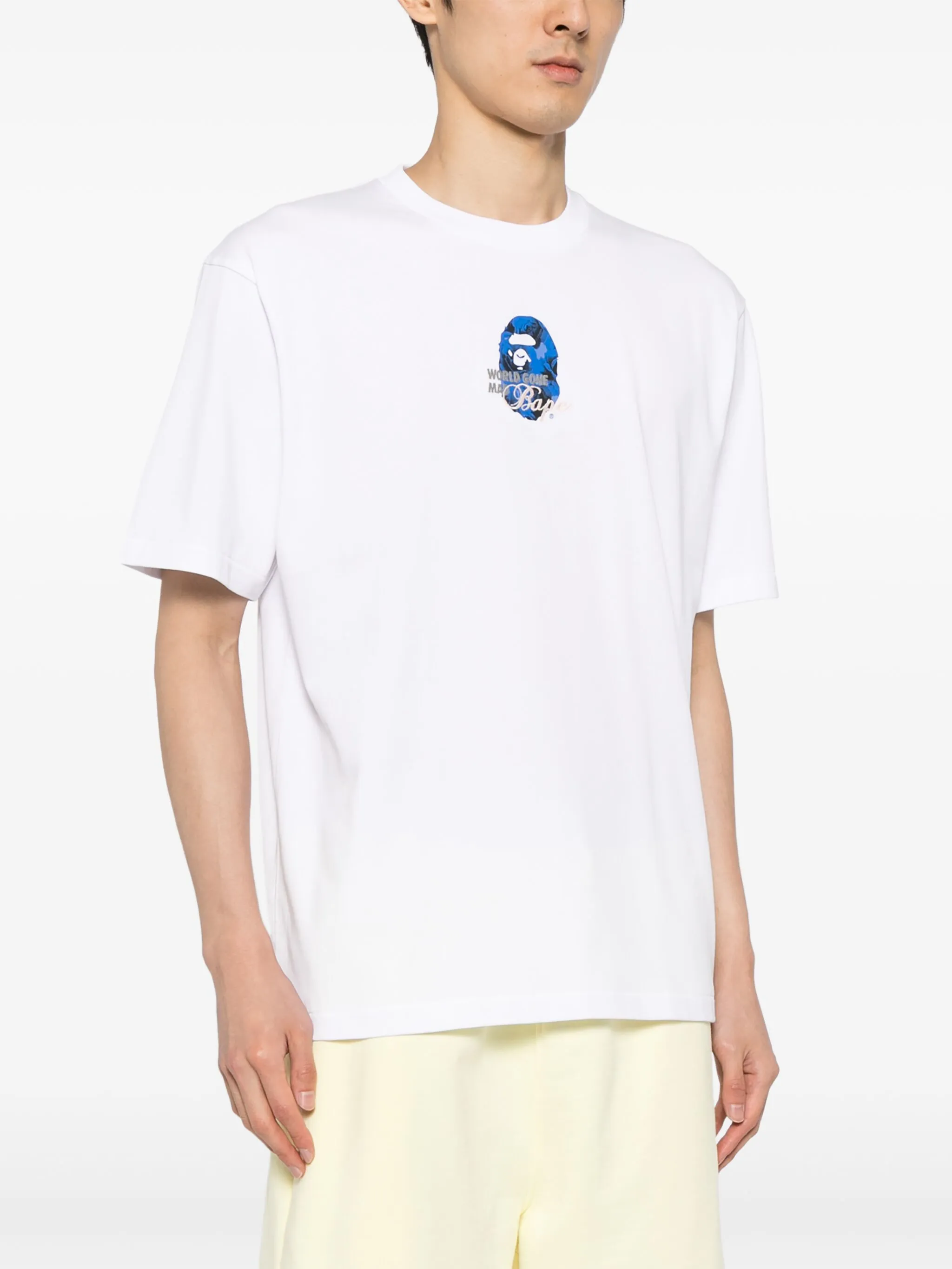 

Футболка с вышитым логотипом A Bathing Ape, белый