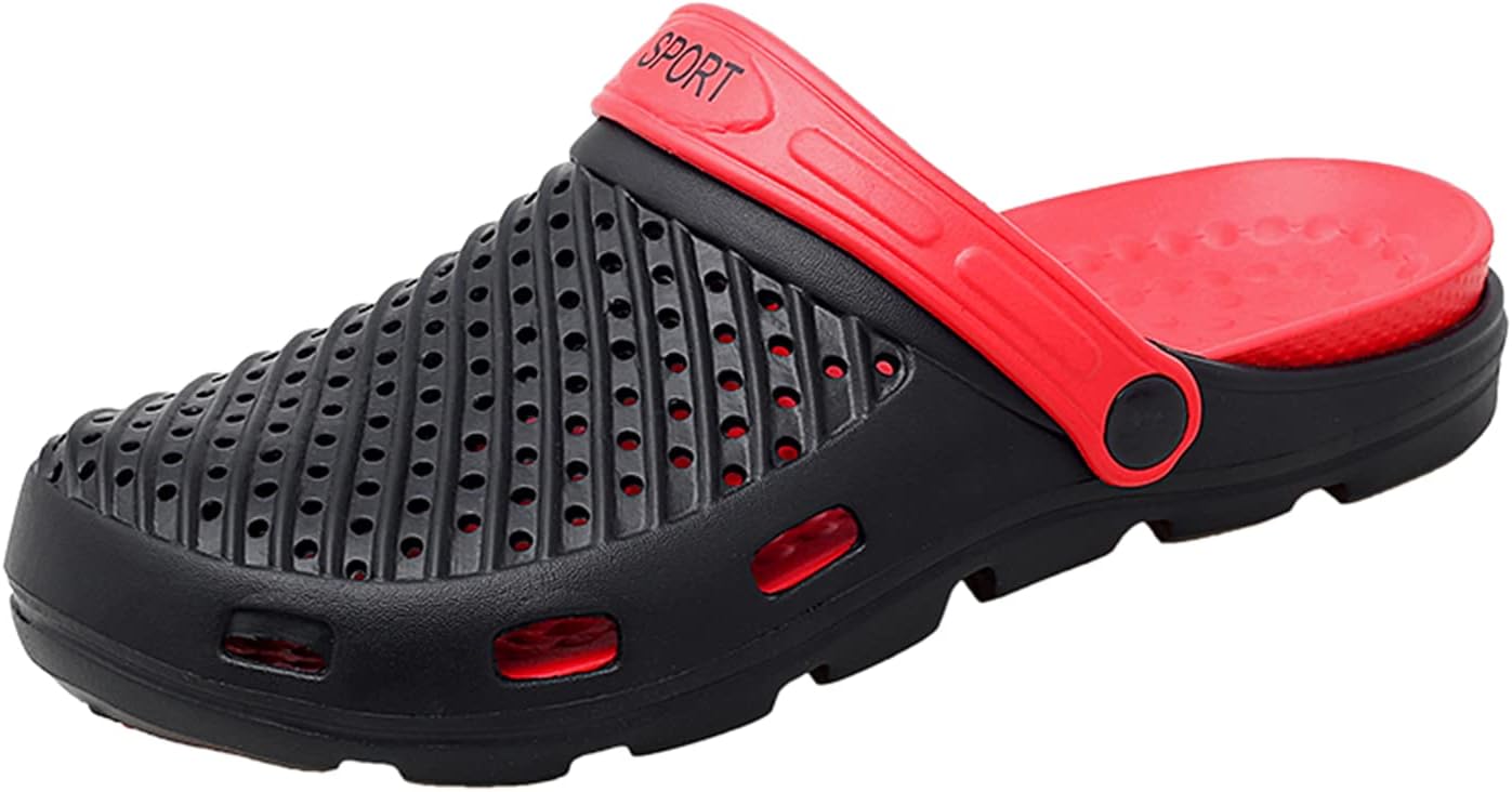 

Женские и мужские пляжные тапочки MDPCX, обувь для воды, тапочки, прогулочные туфли, домашняя и туристическая обувь, дышащие сетчатые сабо, кроссовки с открытой пяткой, обувь без шнурков, черный