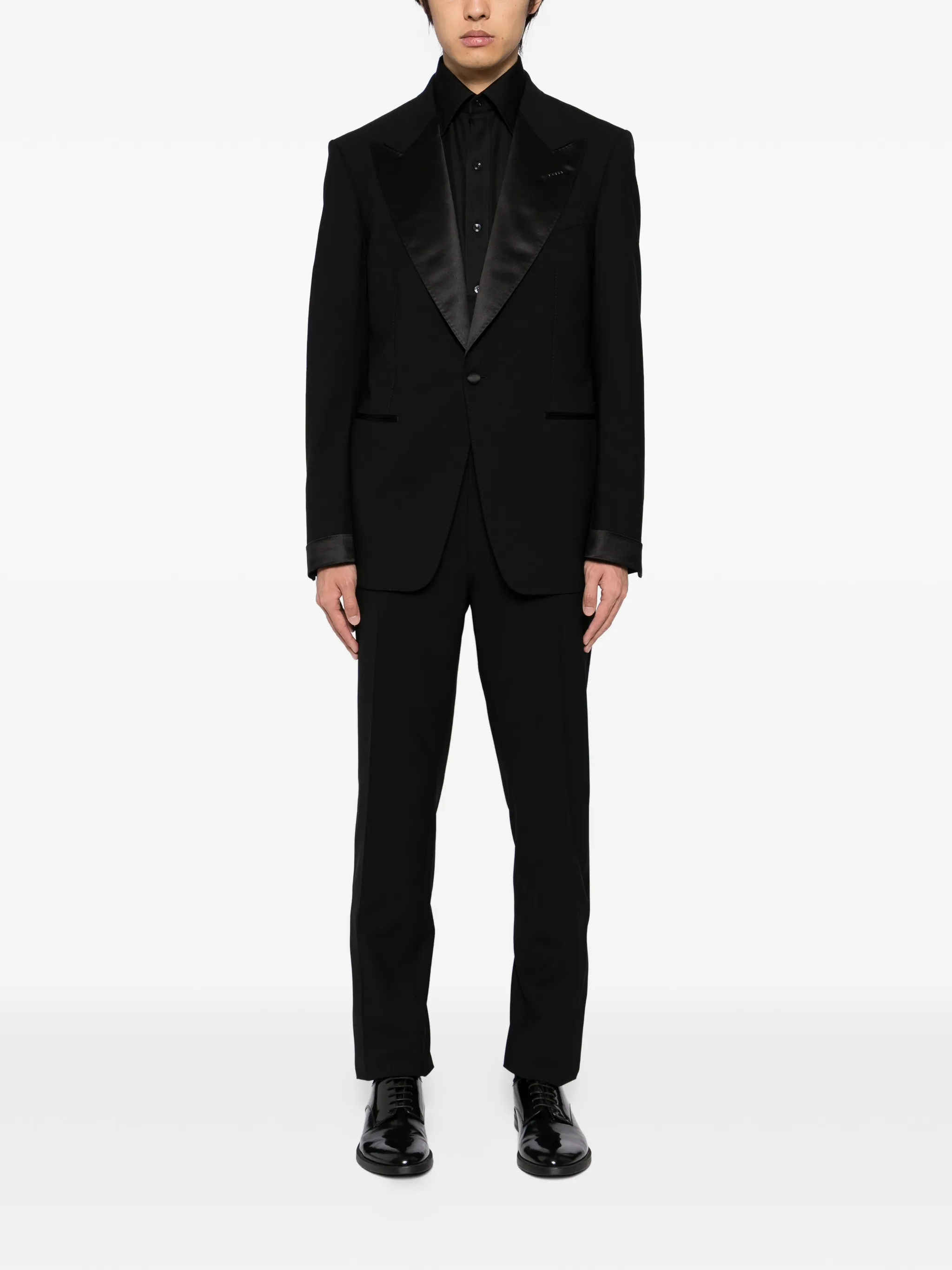 Костюм с однобортным пиджаком Tom Ford, черный — фото 2