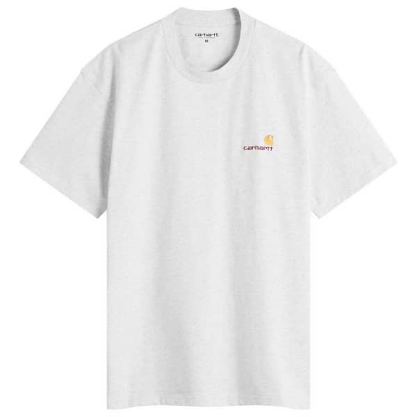 

Футболка с американским шрифтом Carhartt Wip, Ash Heather