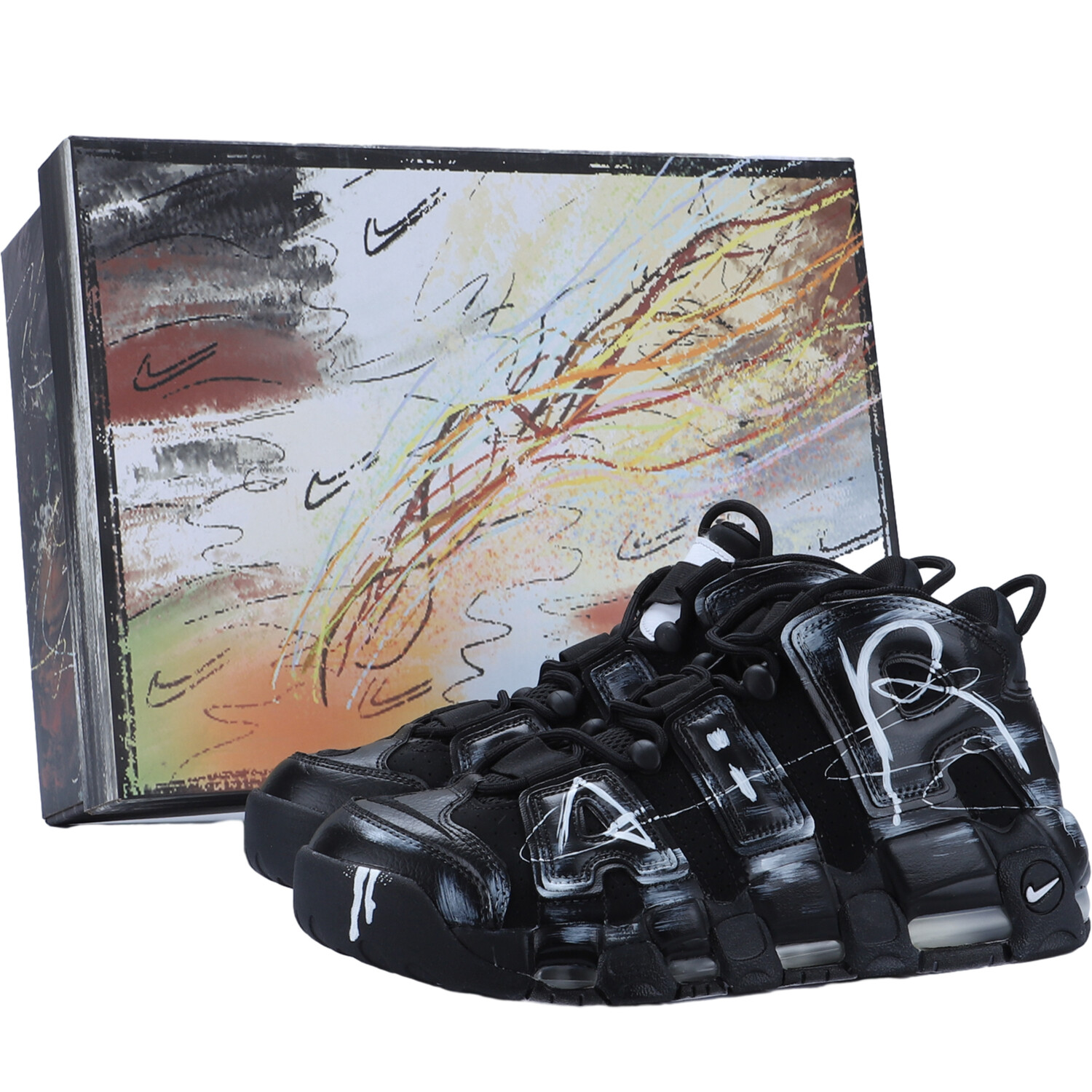 Баскетбольные кроссовки Nike Air More Uptempo Vintage унисекс, Black