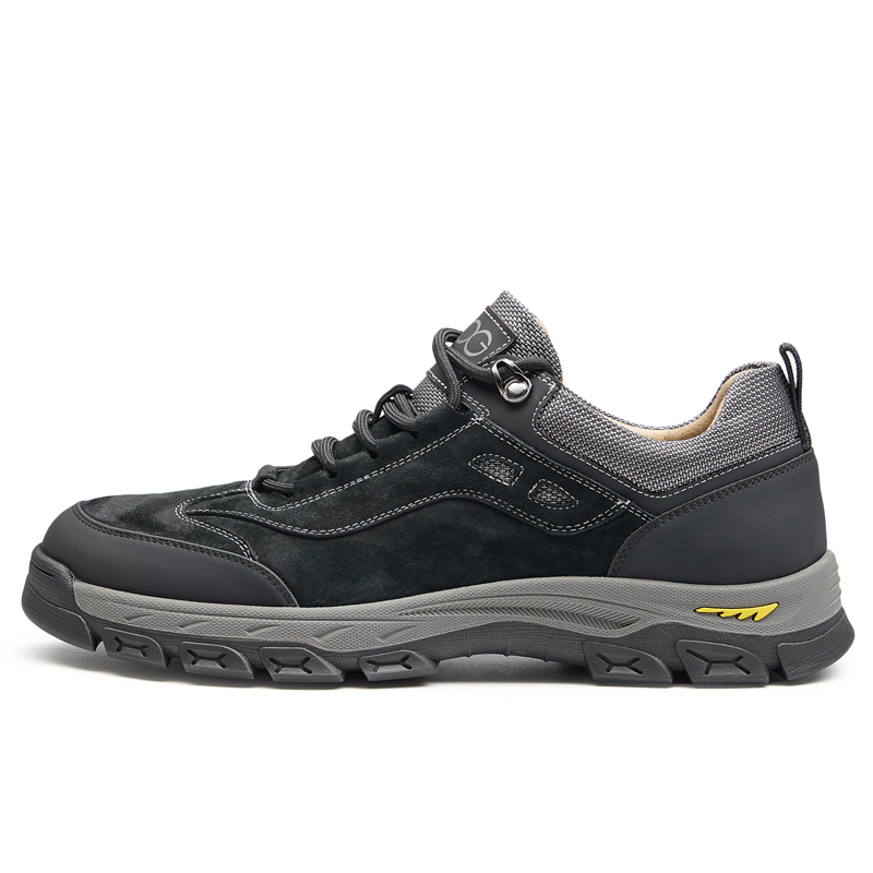 

GOG Мужские повседневные туфли на низком ходу черно-коричневые черные с высотой подошвы 6 см для увеличения роста, цвет Black, Height: 6cm (Height Increasing)