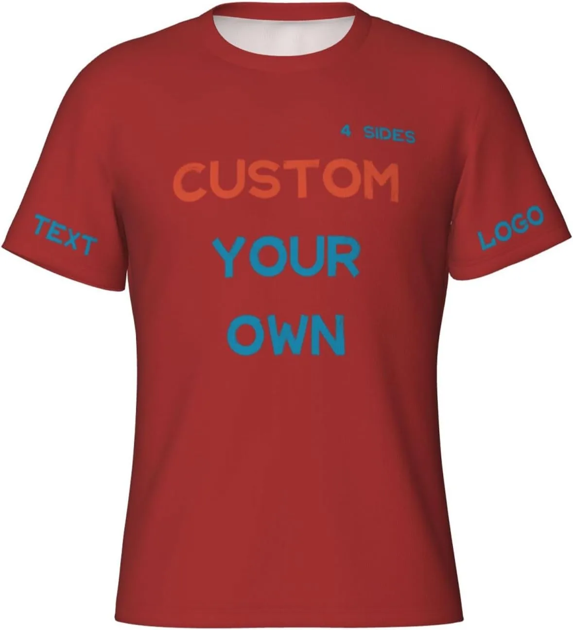 

Футболка Custom с принтом на 4 сторонах для тренировок