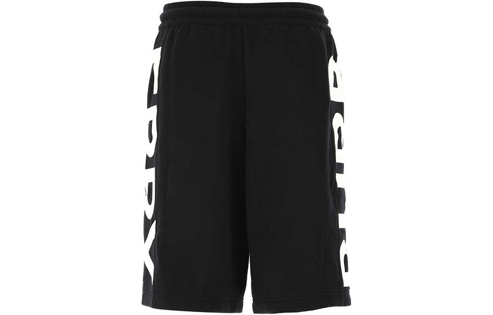 Шорты Burberry Fawnley Logo Print Track, Черный — фото 2