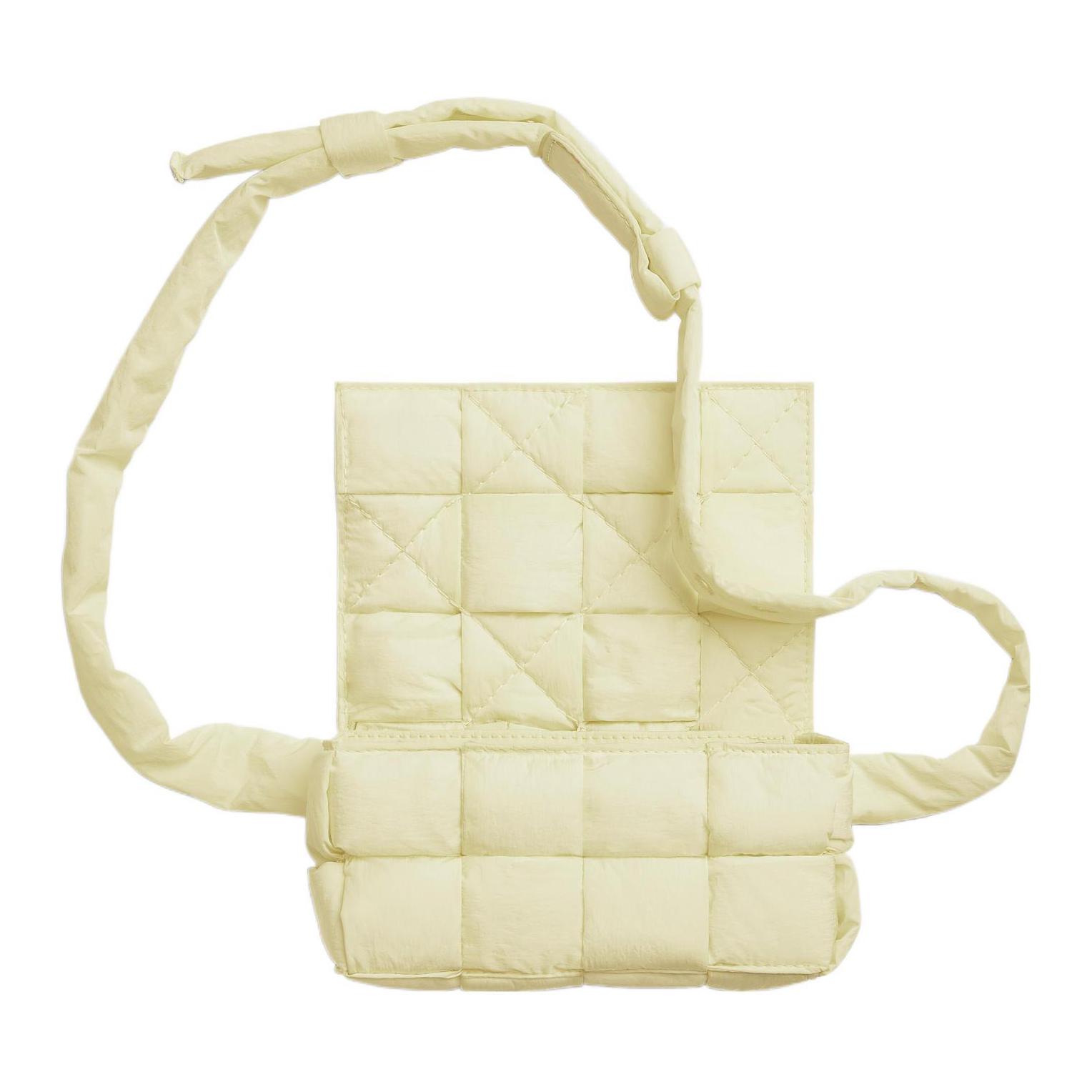 

Bottega Veneta Мини-поясная сумка из полиамида лимонно-желтого цвета