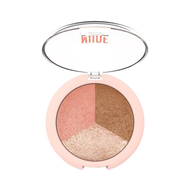 

Пудра для лица Nude Look Baked Trio Golden Rose, 9,5 гр (nude)