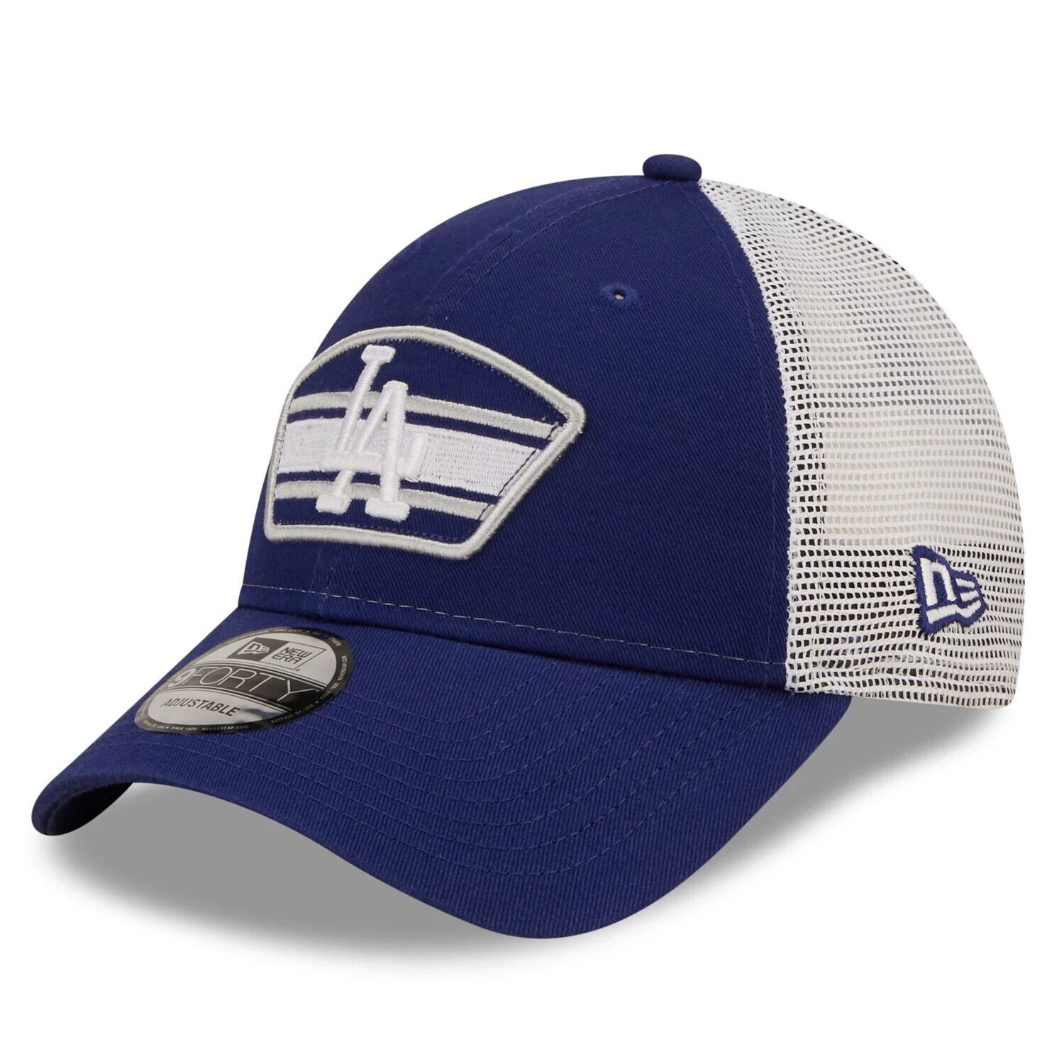 

Мужская кепка New Era Royal/Белая с нашивкой-логотипом Los Angeles Dodgers 9FORTY Trucker Snapback