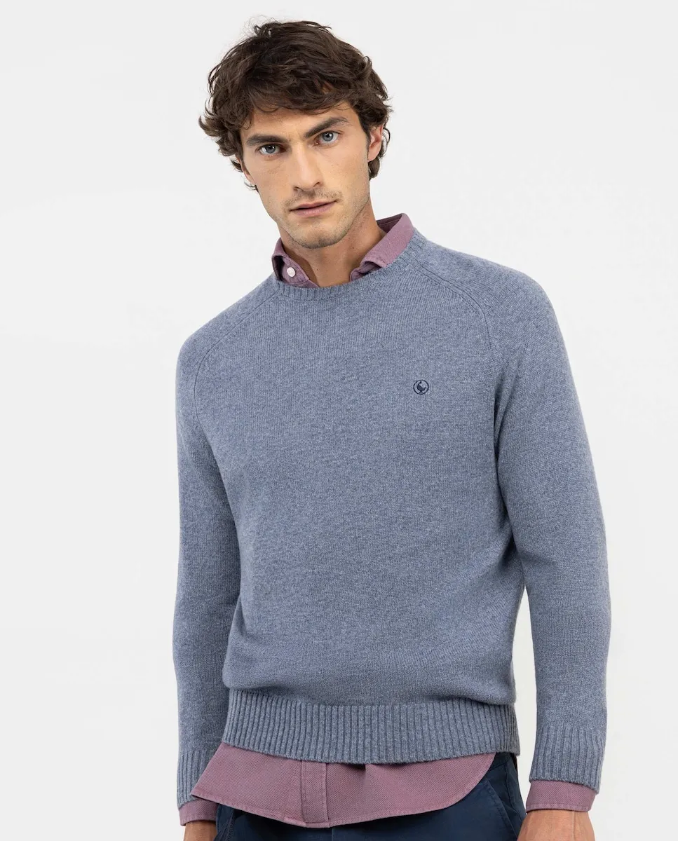 

Мужской свитер из мериносовой шерсти El Ganso, серый