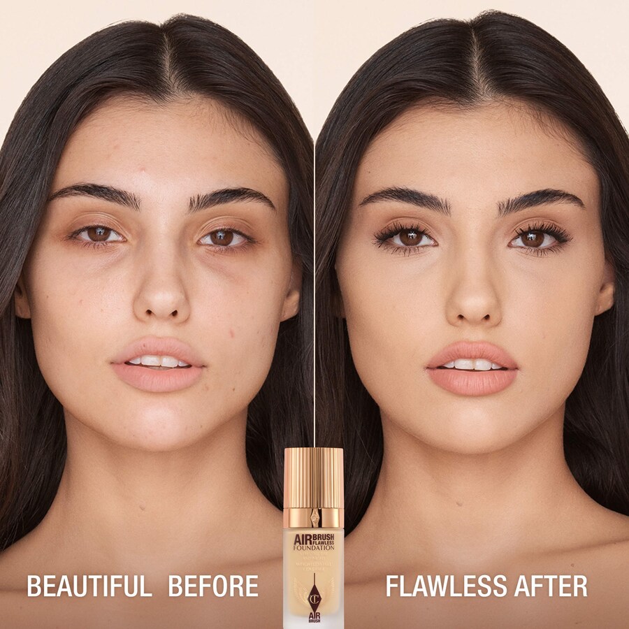 Безупречная матирующая тональная основа Airbrush Flawless Blurring & Matte Full Coverage Foundation Charlotte Tilbury, 1 oz/30 mL, 5 Neutral — фото 2