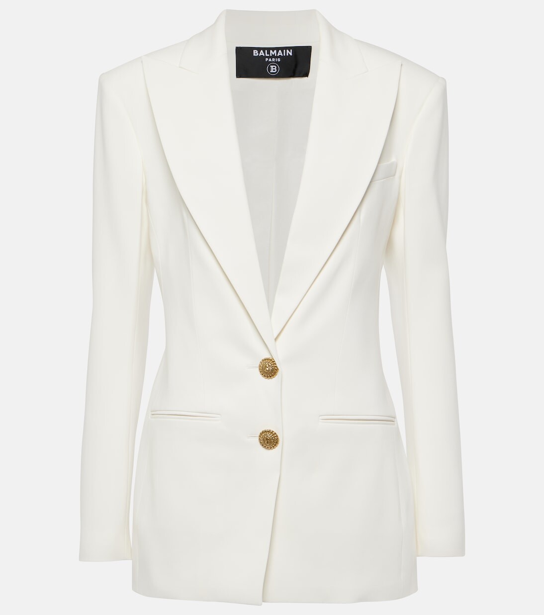 

Однобортный пиджак Balmain, белый