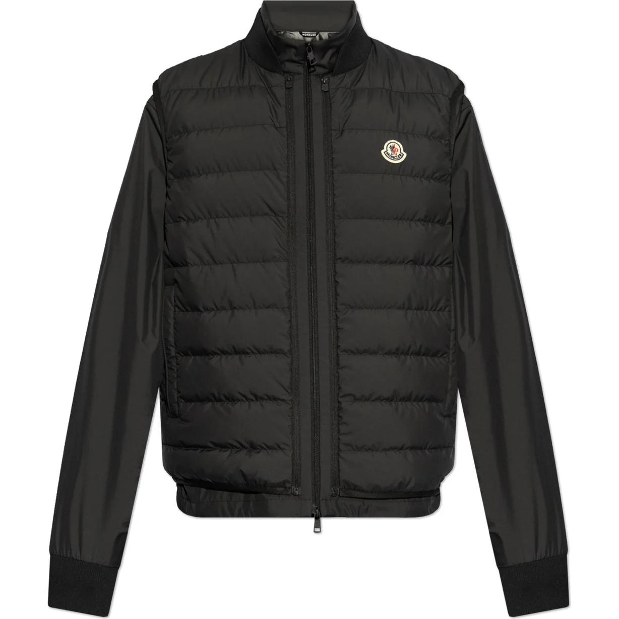 

Moncler Верней Трехслойная короткая пуховая куртка, Black