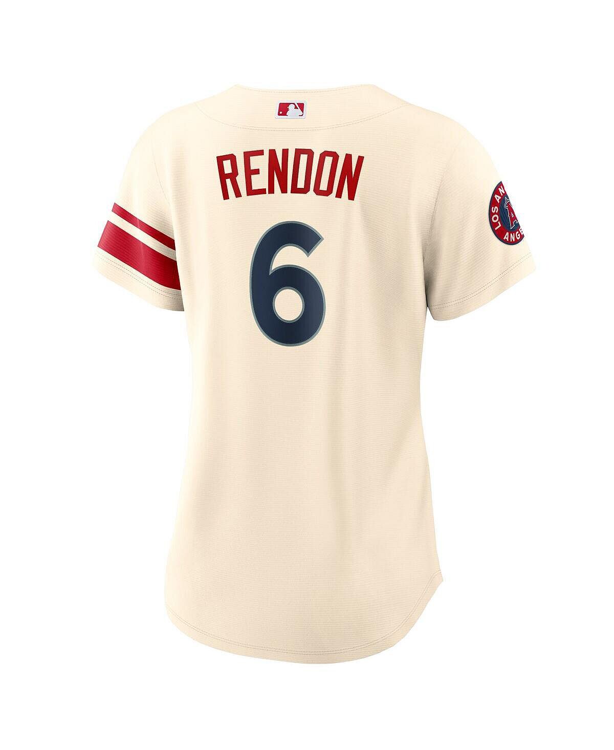 Женская футболка Энтони Рендон кремового цвета Los Angeles Angels 2022 City Connect Replica Player Jersey Nike — фото 4