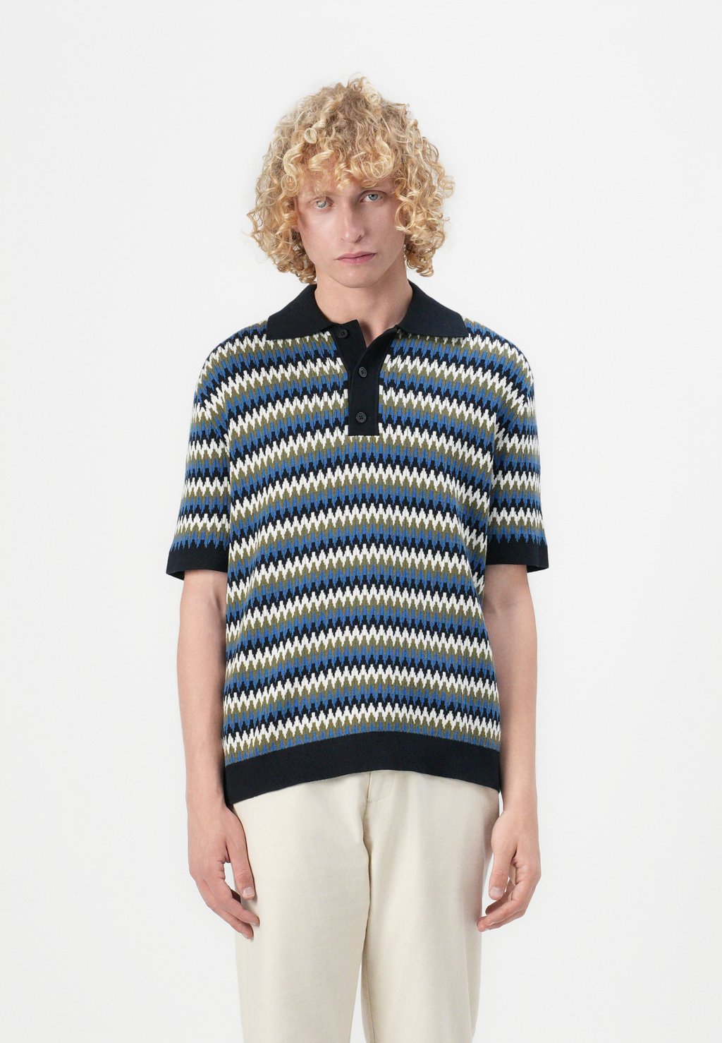 

Рубашка поло SLHCRAN DESIGN RELAXED Selected Homme, темно-синий